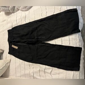 NWT J. Crew Cropped Linen Wide Leg Seaside Pants